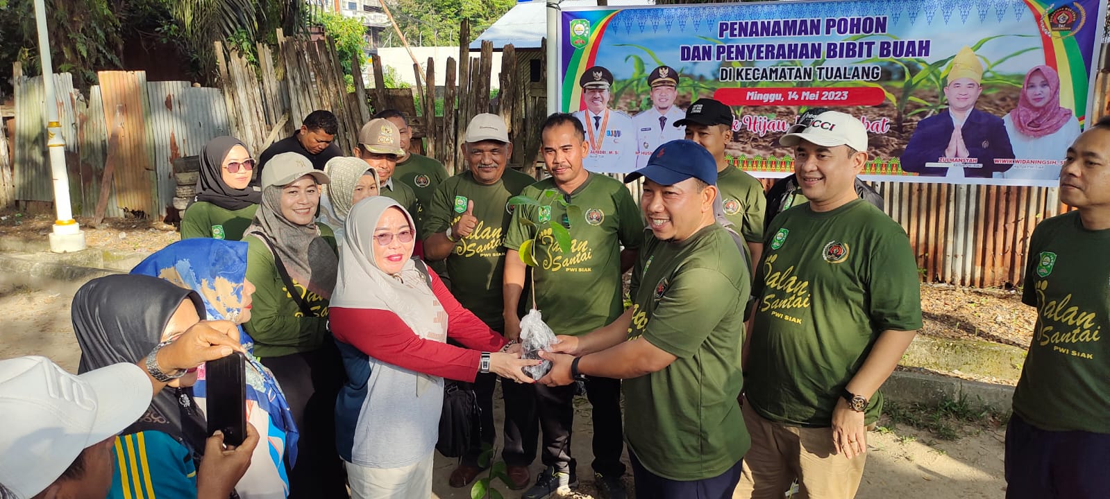 Kapolres Siak Dukung Peringatan HPN di Kecamatan Tualang 