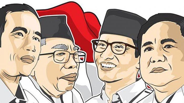 Situng KPU 61%: Jokowi-Amin 56,07%, Prabowo-Sandi 43,93%