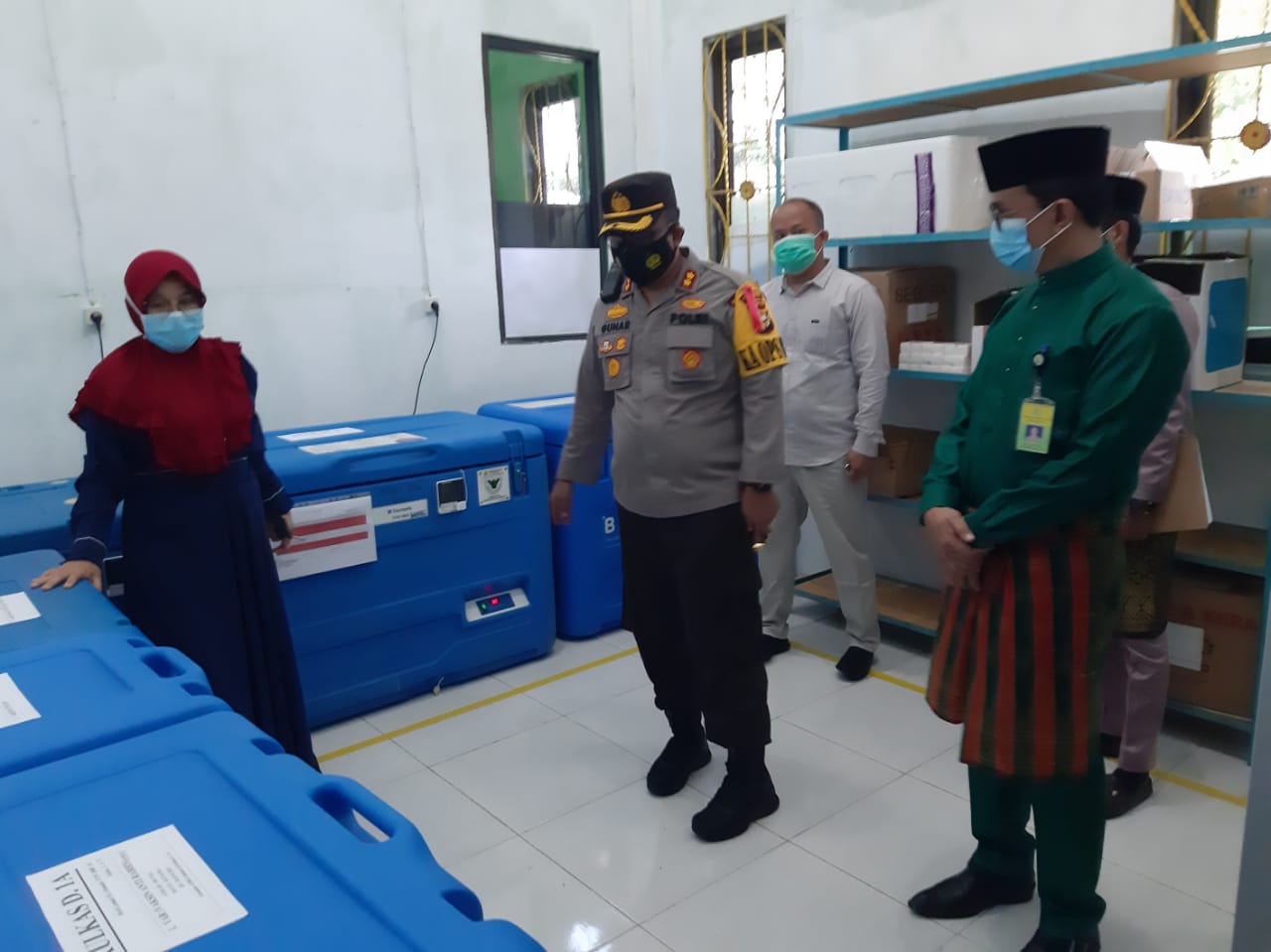 Kapolres Siak Pastikan Penyimpanan Vaksin Covid-19 Aman