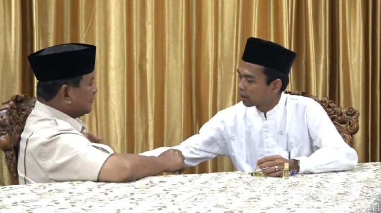 Prabowo-UAS Lakukan Pertemuan, BPN: Alhamdulillah Berdampak Besar