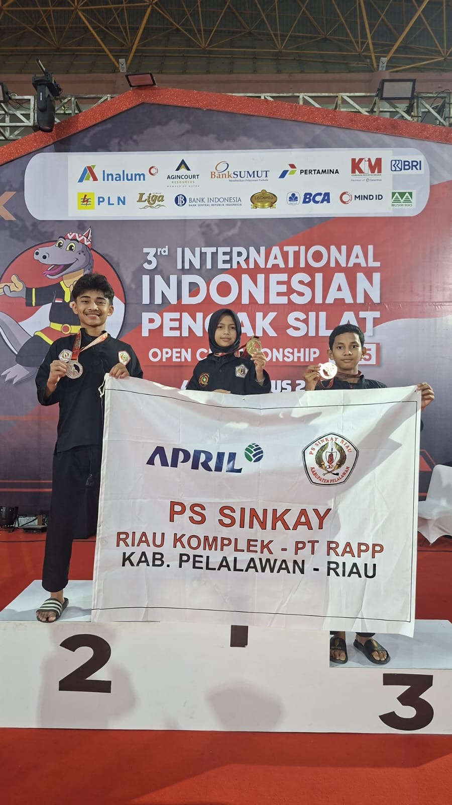 Tiga Medali Diraih PS Sinkay RAPP di Kejuaraan Silat Internasional