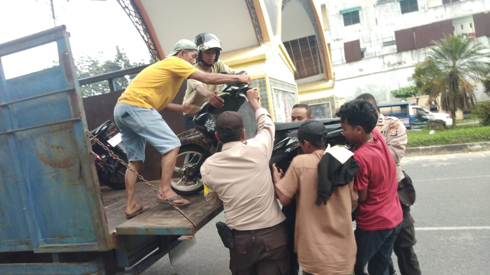 Terindikasi Balap liar di Stadion Utama Riau, 12 Motor Diamankan Polsek Tampan