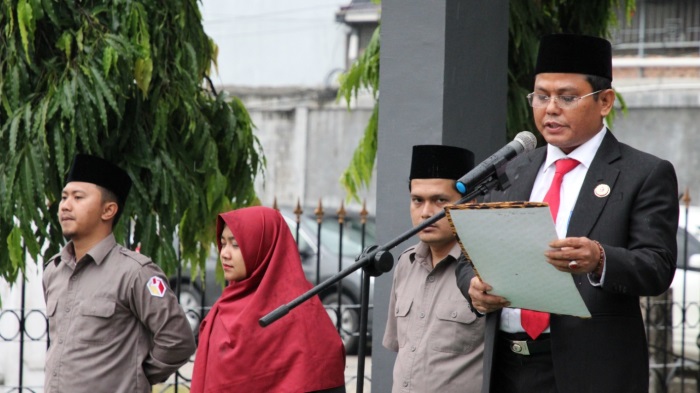 Upacara HUT RI ke-73, Ketua Bawaslu Riau Bacakan Amanat Gubernur, Ini Isinya