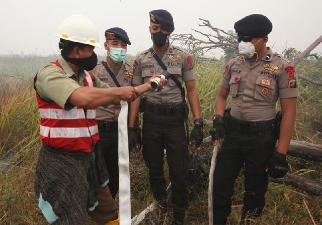 Tim Fire Fighter RAPP Bantu Polres