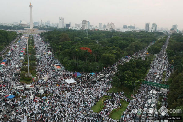 Reuni 212 di Jakarta, Jokowi di Bogor