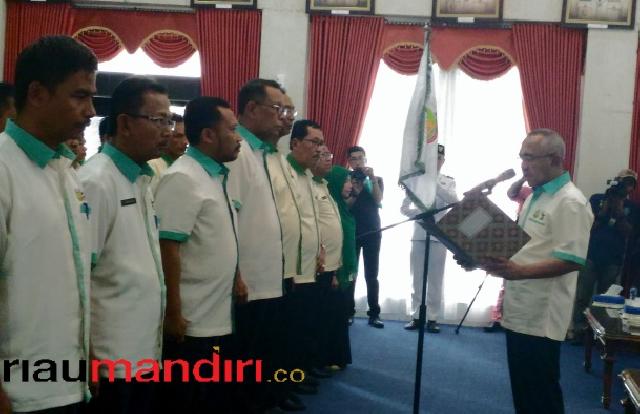 Gubri Kukuhkan Panitia Porprov Riau IX, Kampar Targetkan Juara Umum