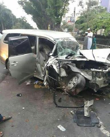 Kecelakaan Tunggal di Jalan Sudirman Pekanbaru Sebabkan Korban Patah Tulang
