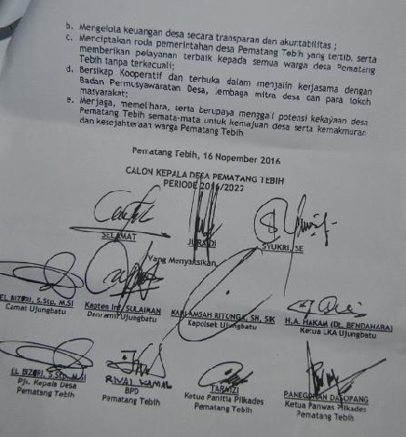 Kampanye di Masa Tenang, Calon Kades Pematang Terancam Didiskualifikasi