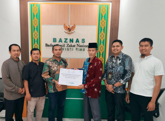 Baznas Inhil Serahkan Bantuan Kemanusiaan Palestina Tahap III