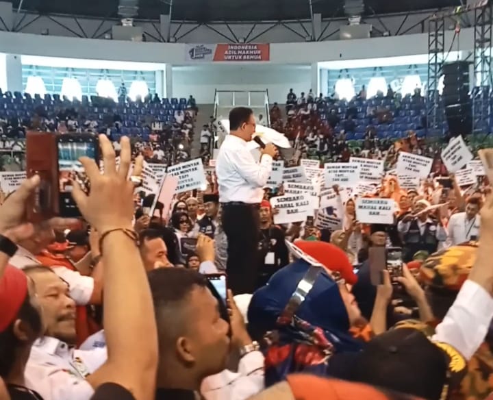 Sapa Pendukung di Pekanbaru, Anies Paparkan Janji Politik