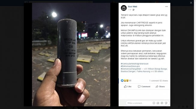 Viral! Polisi Diduga Gunakan Gas Air Mata Kadaluarsa Halau Mahasiswa