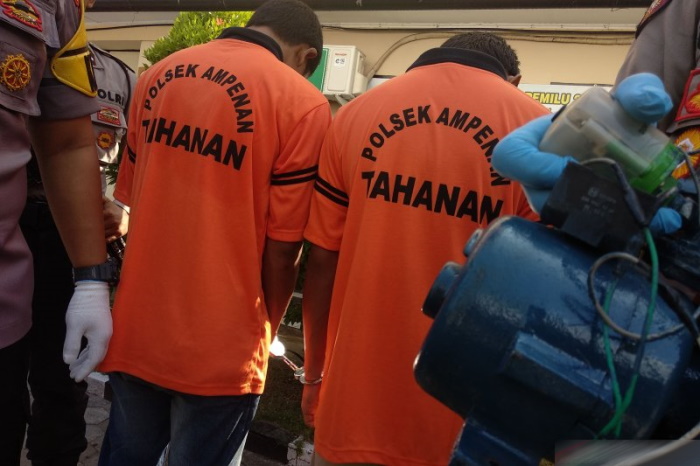 Jual Mesin Air Curian ke Pasar Bawah Pekanbaru, Empat Pria Diamankan Polisi