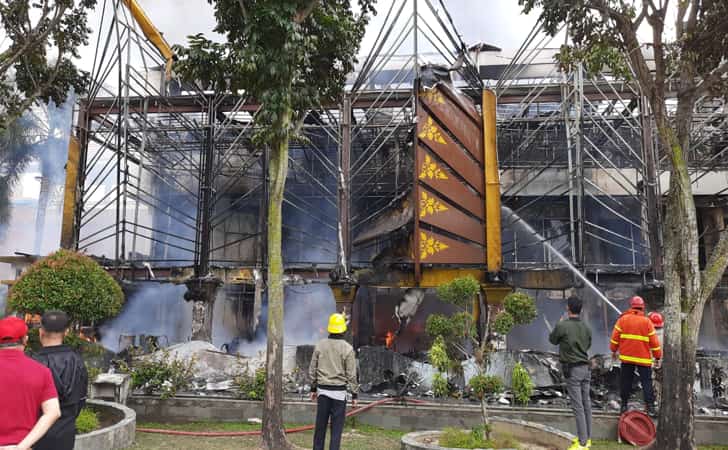 Muflihun Berharap Agar Api Tidak Menghaguskan Lantai 1 MPP Pekanbaru