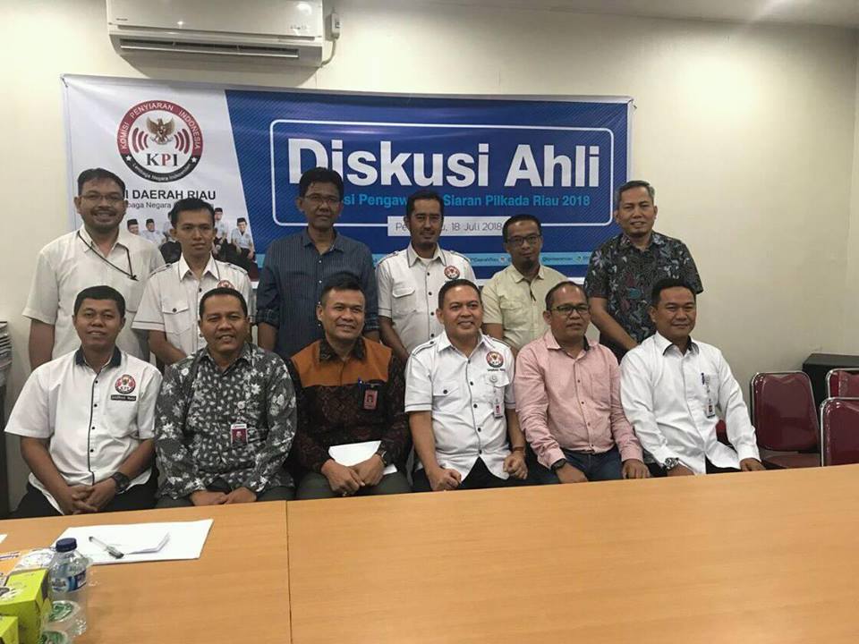 KPID Riau Evaluasi Pengawasan Siaran Pilkada Riau 2018