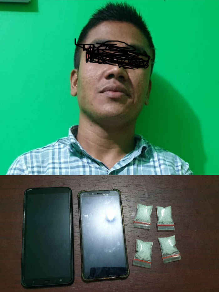 Polisi Gerebek Kampung Narkoba di Rokan Hilir, Seorang Bandar Narkoba Ditangkap