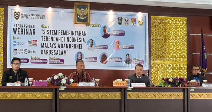 Buka Webinar International 3 Negara, Rektor UIR Berikan Apresiasi Tinggi