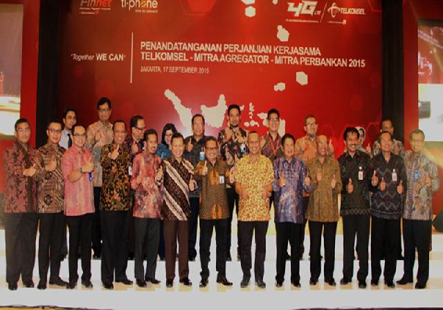 Bank Riau Kepri, PT Finnet dan Telkomsel Kerja Sama