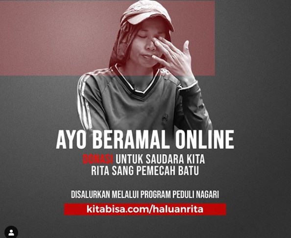 Rita Si Pemecah Batu Butuh Uluran Tangan Kita untuk Anaknya yang Menderita Meningitis