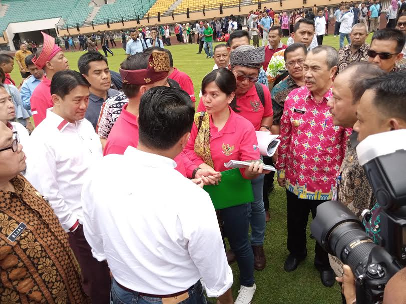 Setelah Ditinjau Ketum PSSI, Stadion Utama Riau Segera Direnovasi