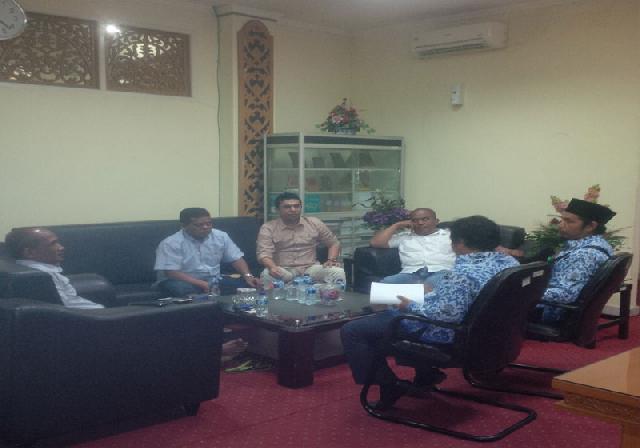 Manajemen Haluan Riau Kunjungi Sekdakab Pelalawan