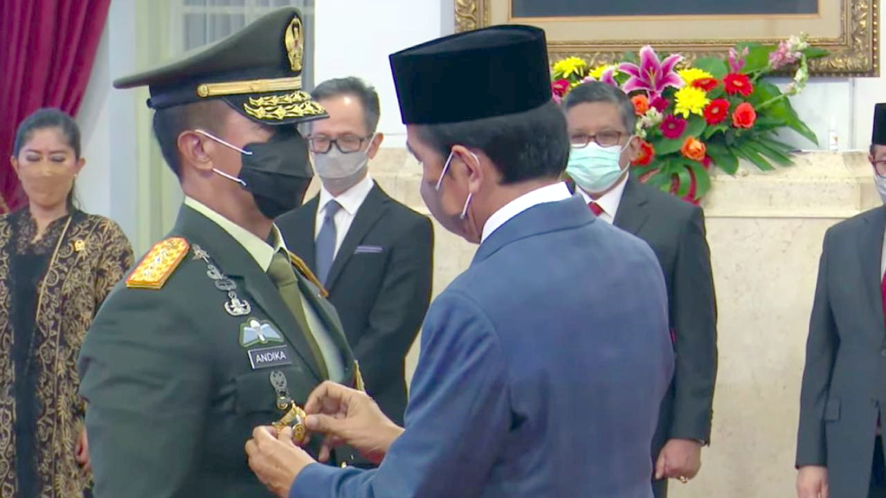 Jenderal Andika Perkasa Resmi Dilantik Sebagai Panglima TNI