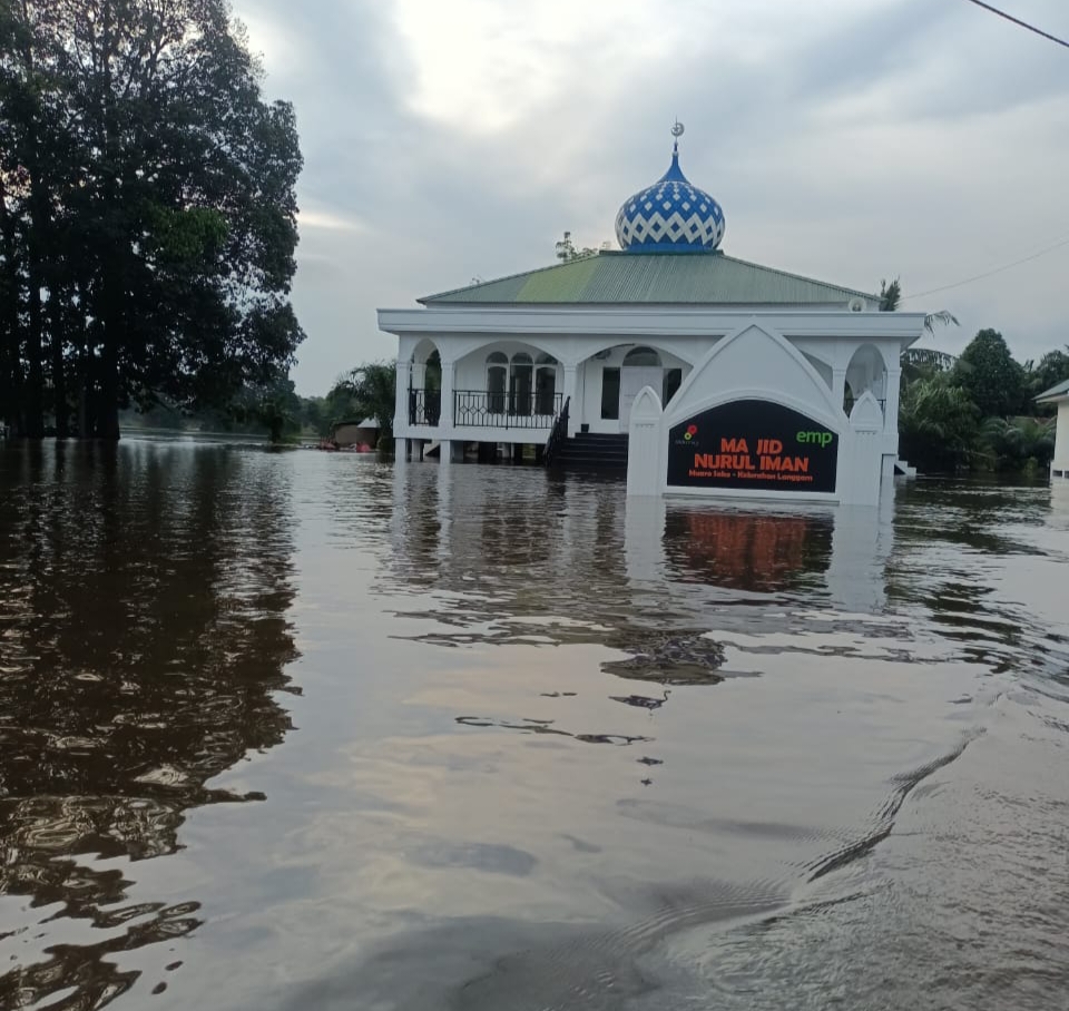 Akses Jalan ke Langgam Putus Total Akibat Banjir
