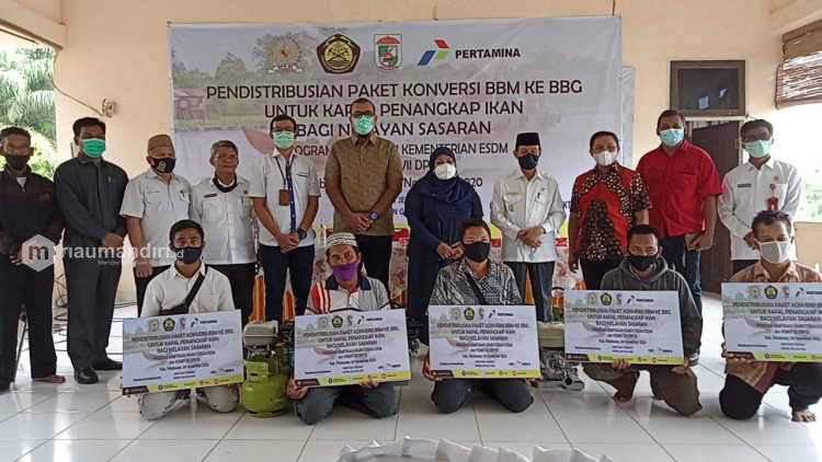 Pertamina Dukung Program Konversi BBM ke BBG untuk Nelayan Sasaran di Pelalawan