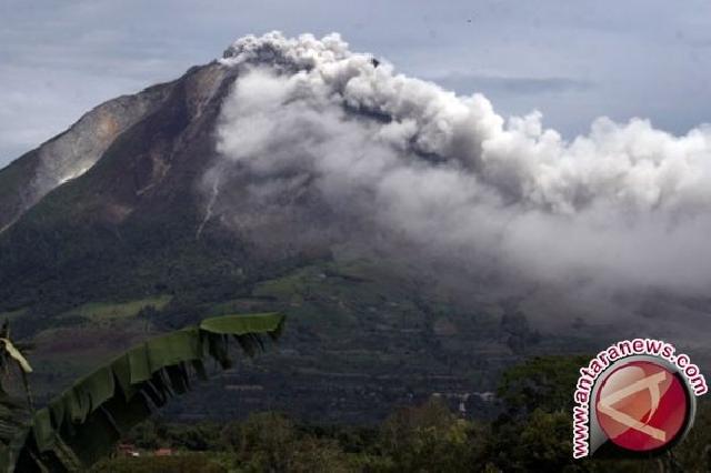 Gunung Sinabung Meletus Setinggi Tiga Kilometer