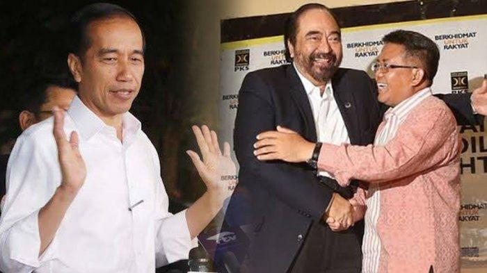 Jokowi Akui Cemburu Surya Paloh Peluk Sohibul