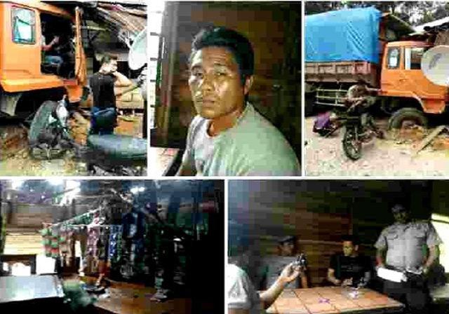 Akibat Rem Blong, Sebuah Warung  Hancur Dihantam Truk Batubara