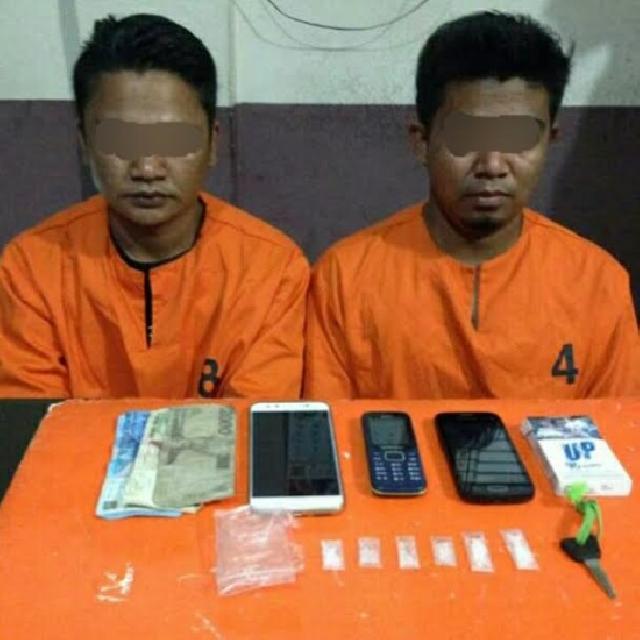 Kerap Transaksi Narkoba, Dua Pria di Tembilahan Dibekuk Polisi