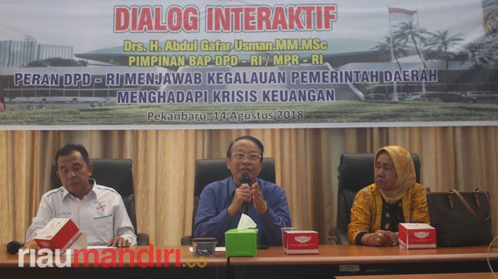 Abdul Gafar Bahas Kegalauan Pemda Riau Hadapi Krisis Keuangan
