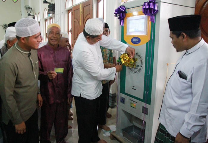 Launching ATM Beras ke-7, Alfedri Ketuk Hati Masyarakat Membayar Zakat