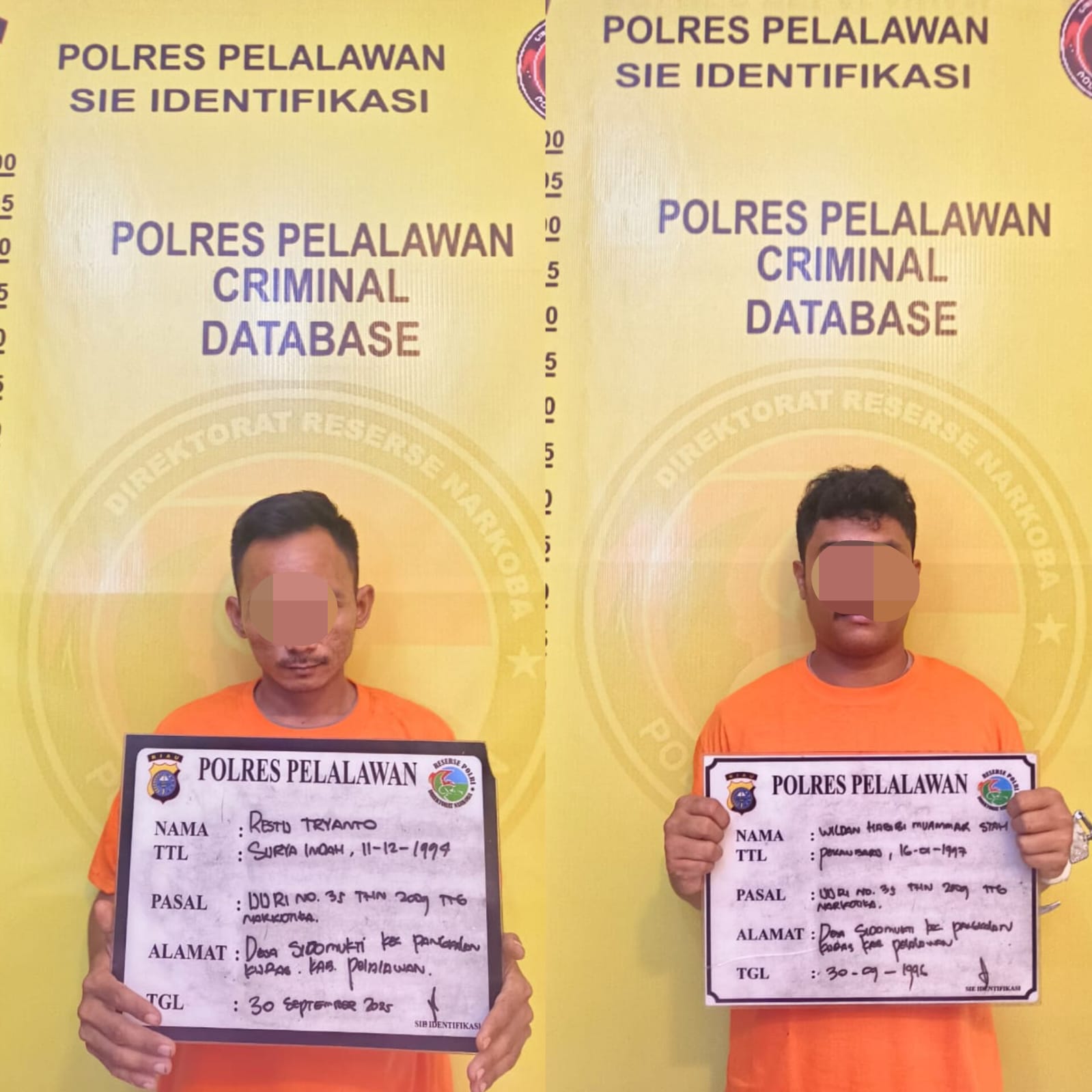 Dua Pengedar Sabu di Pangkalan Kuras Diringkus