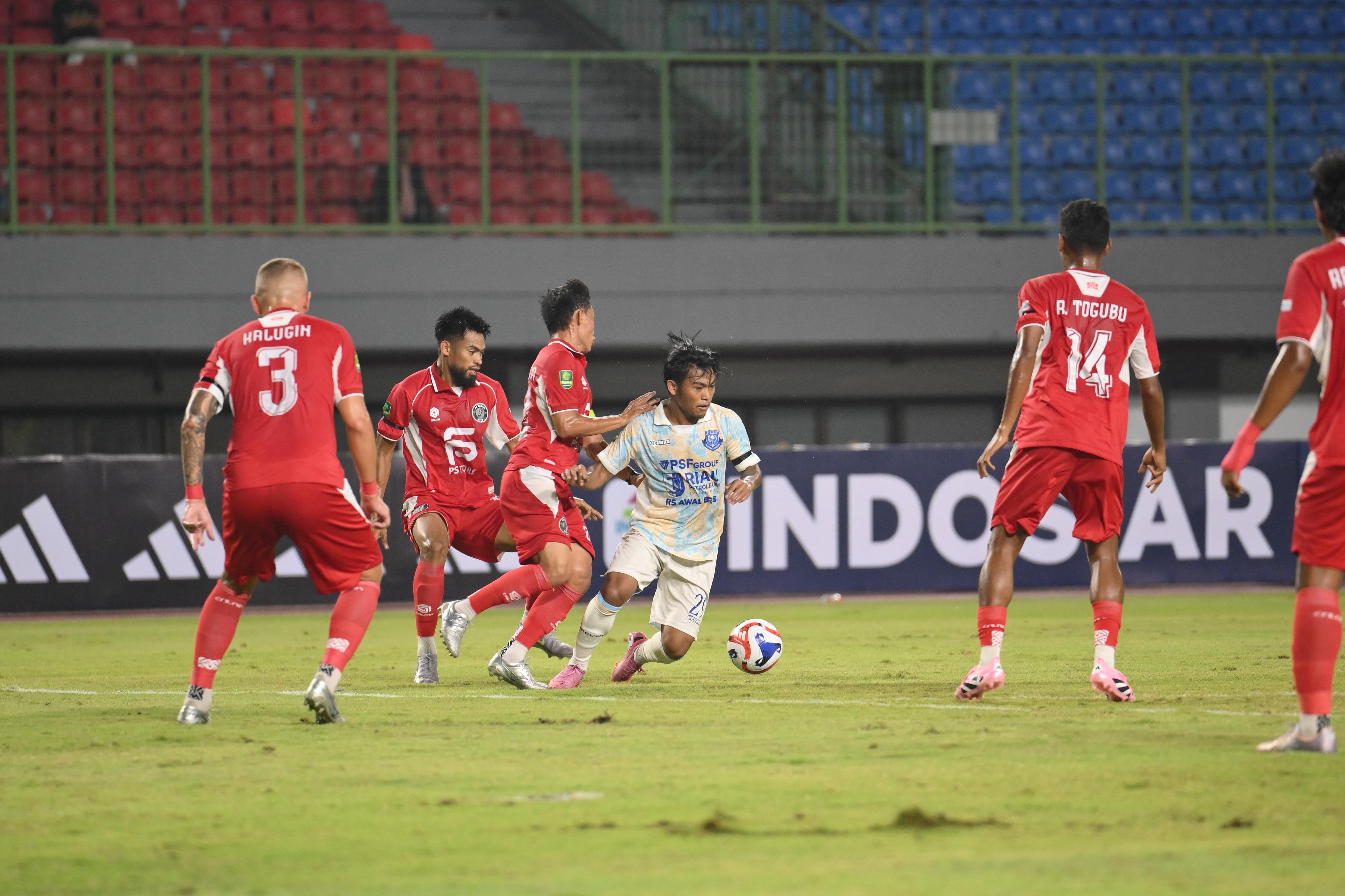 Skor 4-0, PSPS Pekanbaru ‘Dibantai’ FC Bekasi City