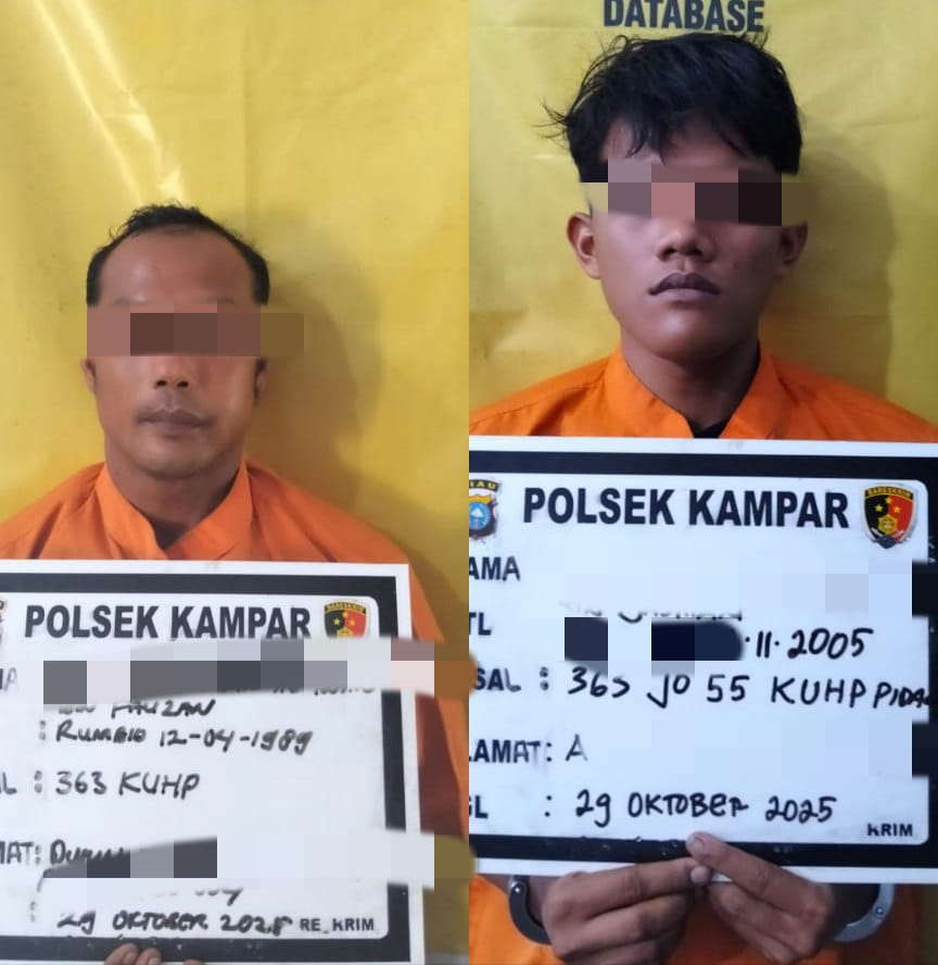 Dua Maling Ditangkap Polsek Kampar
