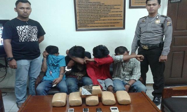 Polsek Mandau Amankan 6 Kg Ganja