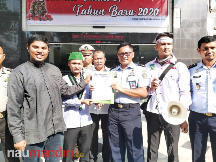 HMI Badko Riau-Kepri dan KAMMI Gelar Aksi Damai Bela Muslim Uighur