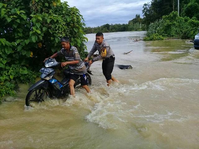 Banjir di Inhu Meluas, 37 Desa Terendam