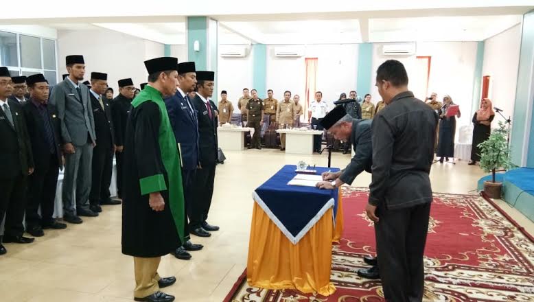 Ini Pesan Wabup Meranti kepada 58 Pejabat Eselon III dan IV yang Baru Dilantik