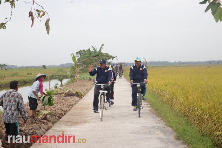 Kecamatan Bungaraya Siak Kembali Gelar Tour de Sawah