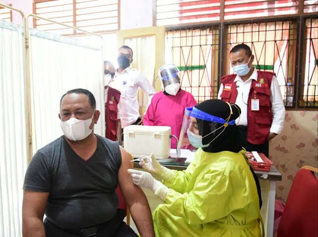 Percepatan Vaksinasi Lansia di Kabupaten Kampar Terus Dilakukan
