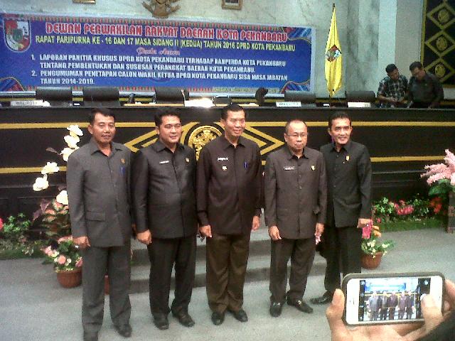 DPRD Gelar Paripurna Pengumuman Penetapan Calon Wakil Ketua DPRD Pekanbaru