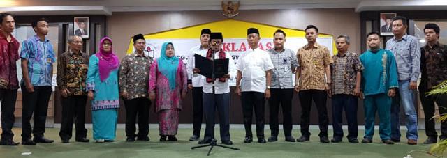 Rektor UIR Bersama Pimpinan PTS se-Riau Deklarasikan Lawan Radikalisme dan Terorisme