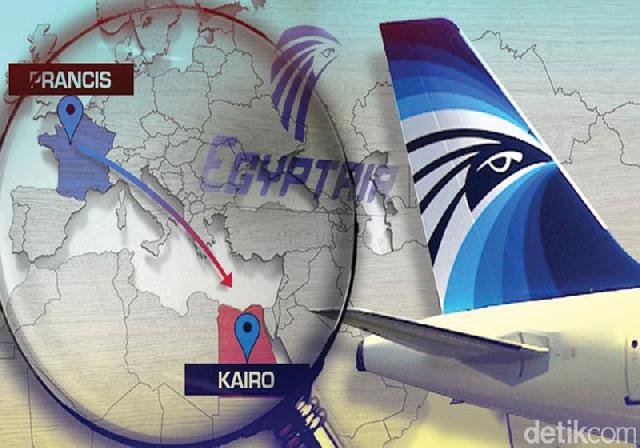 Puing EgyptAir Ditemukan di Laut Mediterania