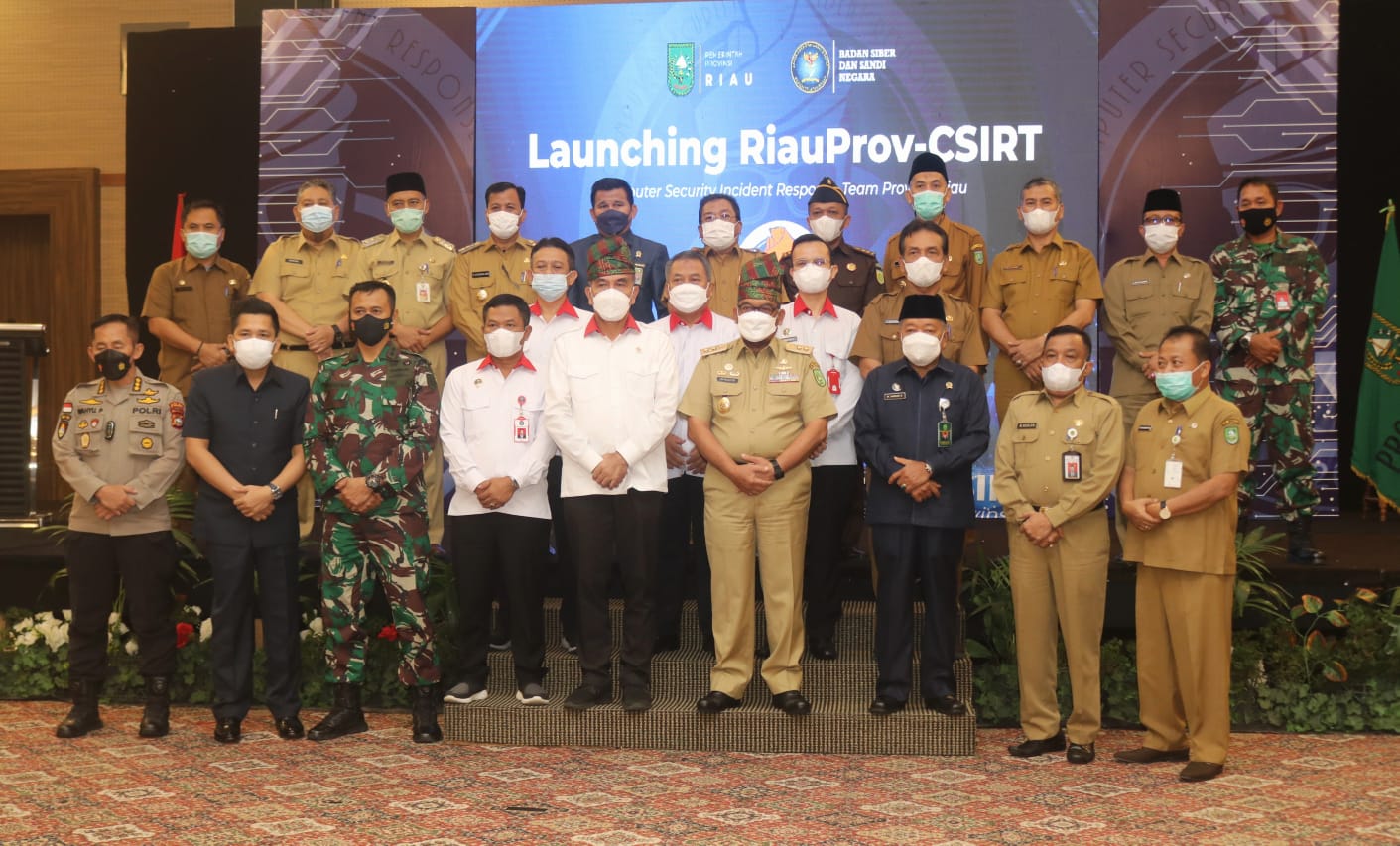 Sekda Siak Hadiri Launching Riauprov-CSIRT