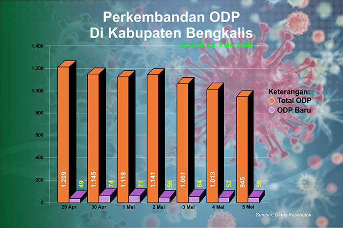 Jumlah ODP di Kabupaten Bengkalis Turun