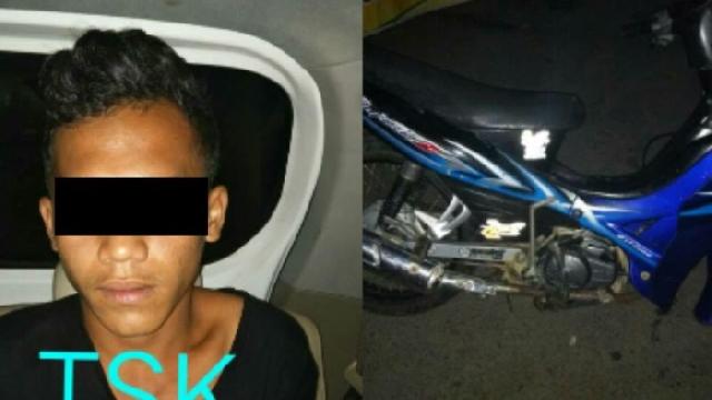Polsek Tapung Hulu Ringkus Pelaku Curanmor di Pasaman