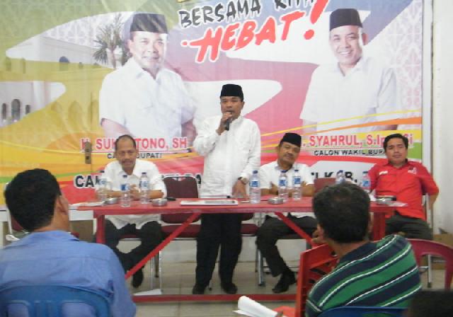 Paslon Suhartono Kampanye di Banjar Seminai