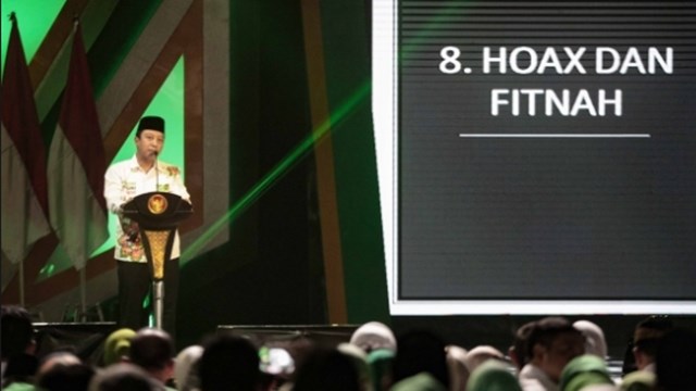 Rommy di Depan Jokowi: Lebih Baik Kita Kalah Terhormat daripada Menang dengan Hoax